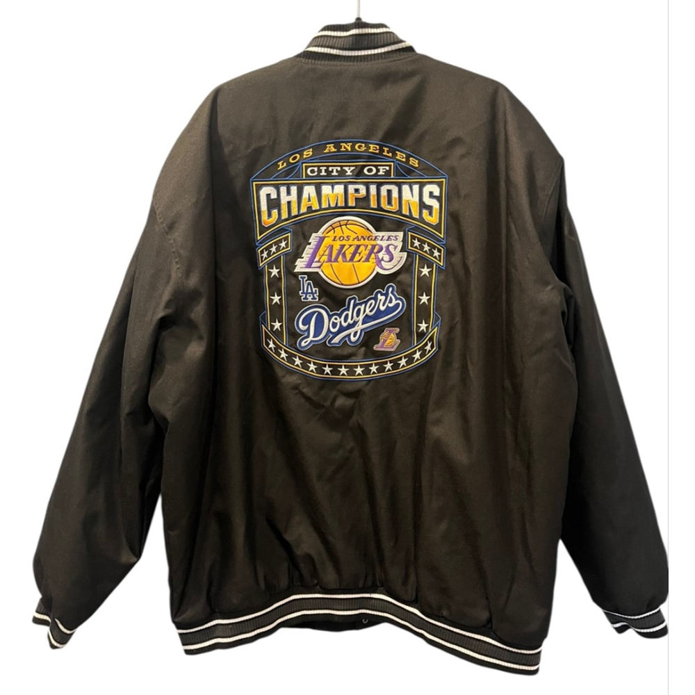 JH Design Los Angeles Lakers 2020 Dual Champions City Of Champs Jacket Sz 4XL